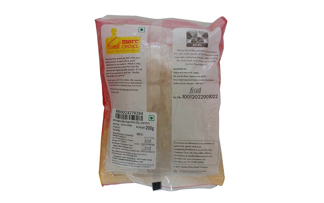 More Choice Superior Misri Sugar Whole    Pack  200 grams